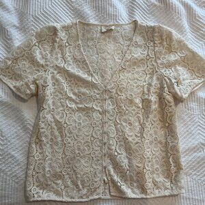 Sezane Emma Blouse in Ecru (White) Size 40 (L)